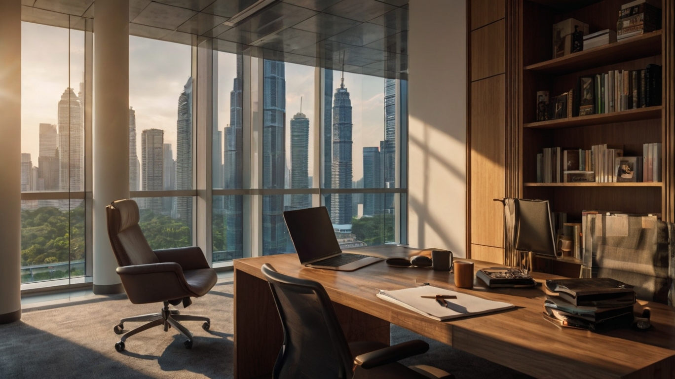 Financial audit team meeting in Kuala Lumpur office
